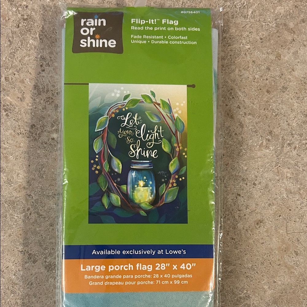 Let Your Light Shine- Fire flies summer Porch Flag